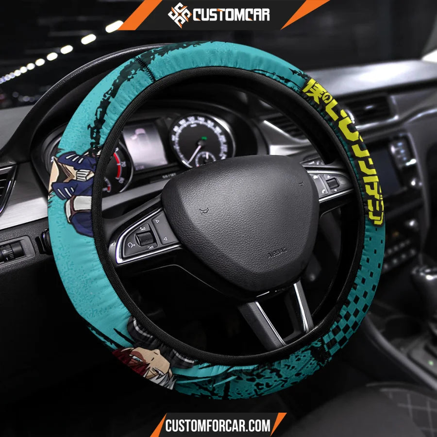 Todoroki Shouto My Hero Academia Steering Wheel Cover Anime