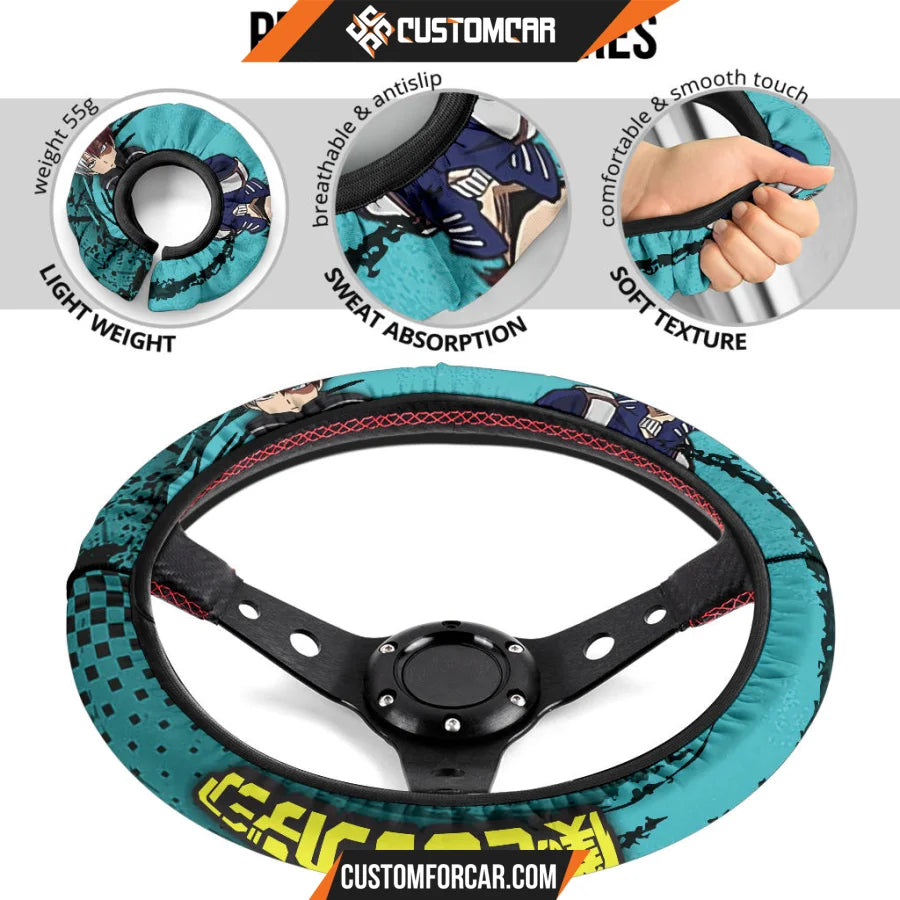 Todoroki Shouto My Hero Academia Steering Wheel Cover Anime