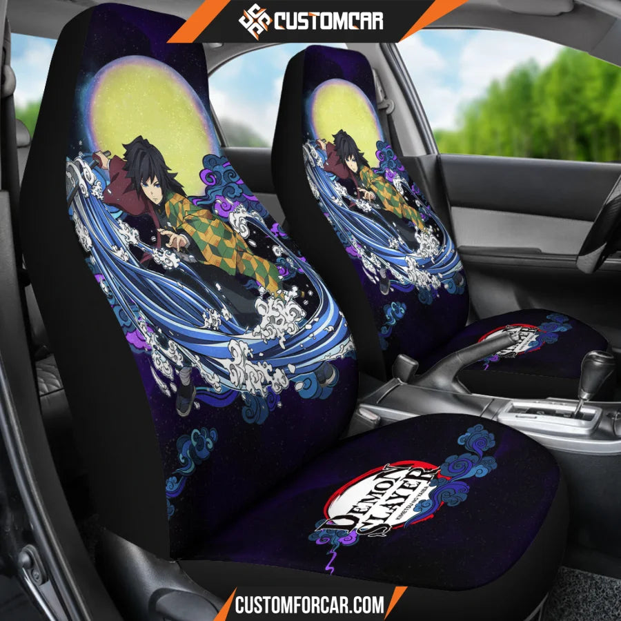 Tomioka Giyuu Demon Slayer Car Seat Covers Anime Car