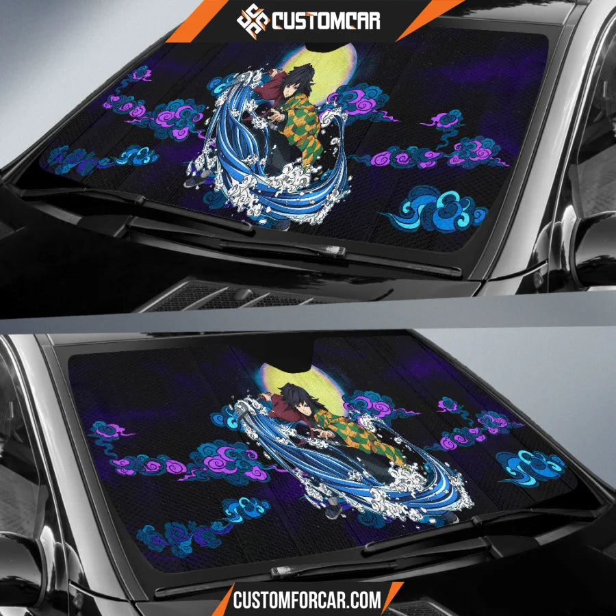 Tomioka Giyuu Demon Slayer Car Sun Shade Anime Car