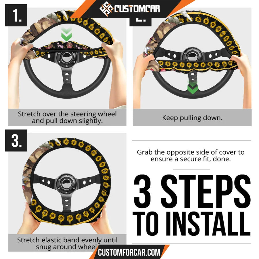 Tony Tony Chopper One Piece Christmas Steering Wheel Cover