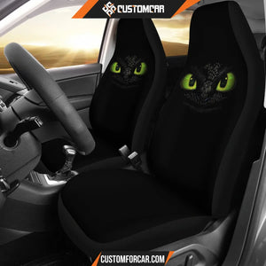 Toothless Eyes Night Car Seat Covers Cartoon Car Decor 