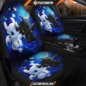 Toothless Light Fury Night Fury Dragon Car Seat Covers - Car