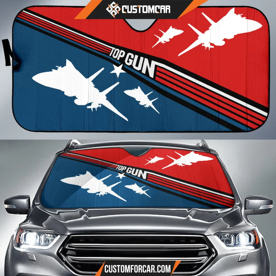 Top Gun Car Sun Shade Movie Car Accessories Custom For Fans