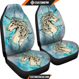 Unicorn Art Style Car Seat Covers R031307 - New Car Seat 