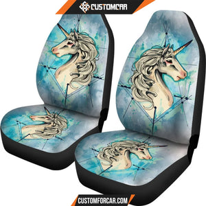 Unicorn Art Style Car Seat Covers R031307 - New Car Seat 