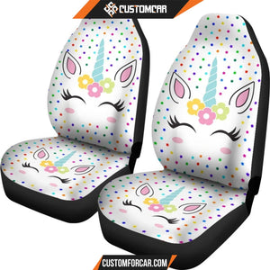 Unicorn Cute Car Seat Covers Decor For Car Ideas R031307 - 