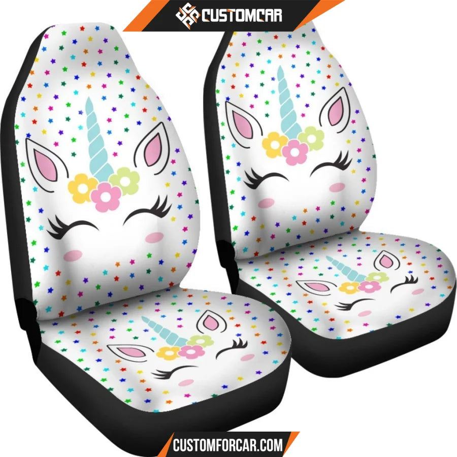 Unicorn Cute Car Seat Covers Decor For Car Ideas R031307 - 