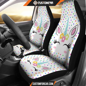 Unicorn Cute Car Seat Covers Decor For Car Ideas R031307 - 