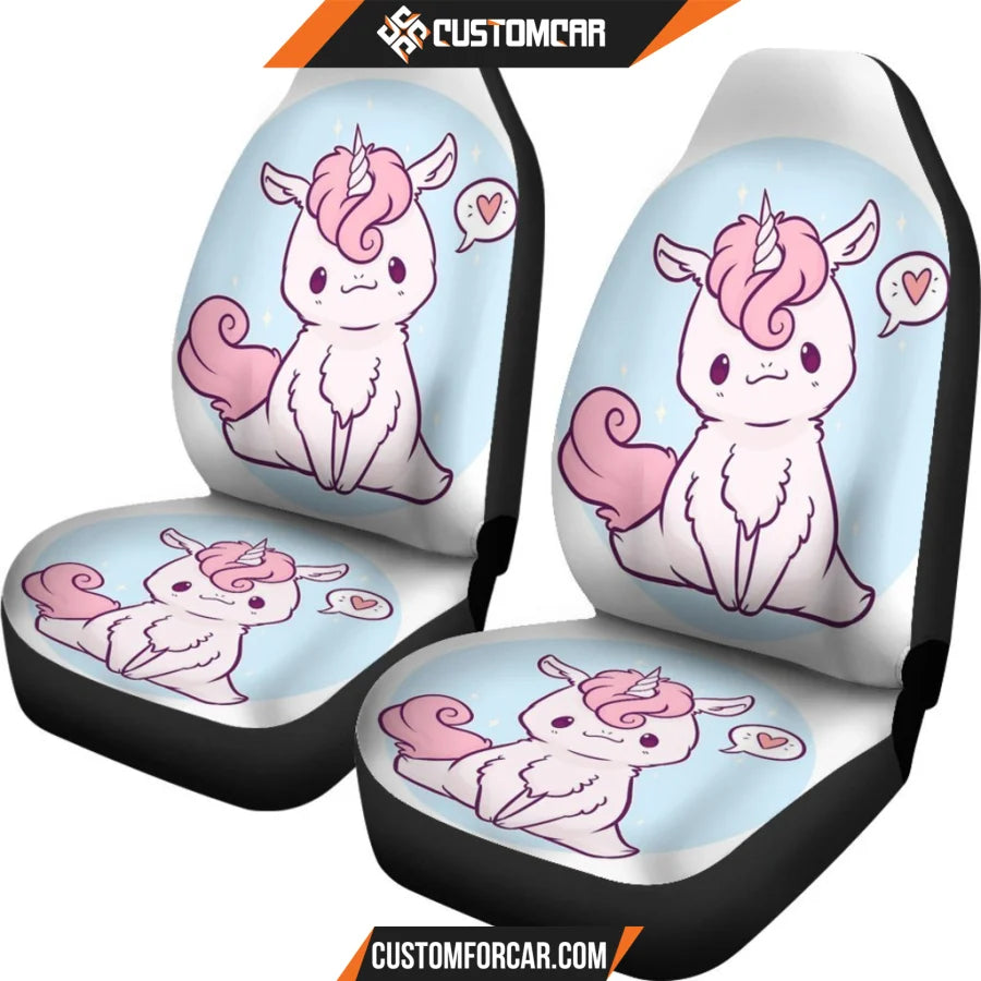 Unicorn Cute Love Legend Car Seat Covers - Car Seat Covers -