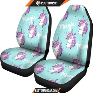 Unicorn Pastel Pattern Print Universal Fit Car Seat covers 