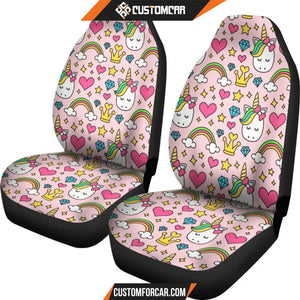 Unicorn Pattern Print Universal Fit Car Seat covers Car 