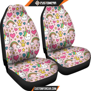 Unicorn Pattern Print Universal Fit Car Seat covers Car 