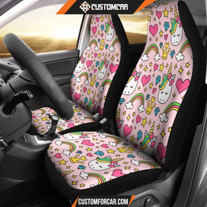 Unicorn Pattern Print Universal Fit Car Seat covers Car 