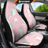 Unicorn Pink Pattern Print Universal Fit Car Seat covers Car