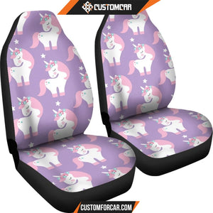 Unicorn Print Pattern Universal Fit Car Seat covers Car 