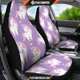 Unicorn Print Pattern Universal Fit Car Seat covers Car 