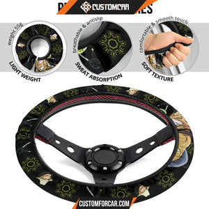 Usopp One Piece Christmas Steering Wheel Cover Anime Car