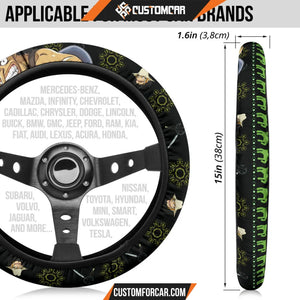 Usopp One Piece Christmas Steering Wheel Cover Anime Car