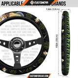 Usopp One Piece Christmas Steering Wheel Cover Anime Car