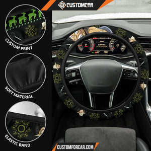 Usopp One Piece Christmas Steering Wheel Cover Anime Car