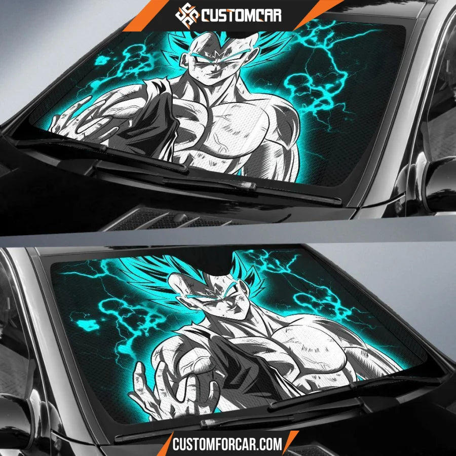 Vegeta Blue Car Sun Shades Auto