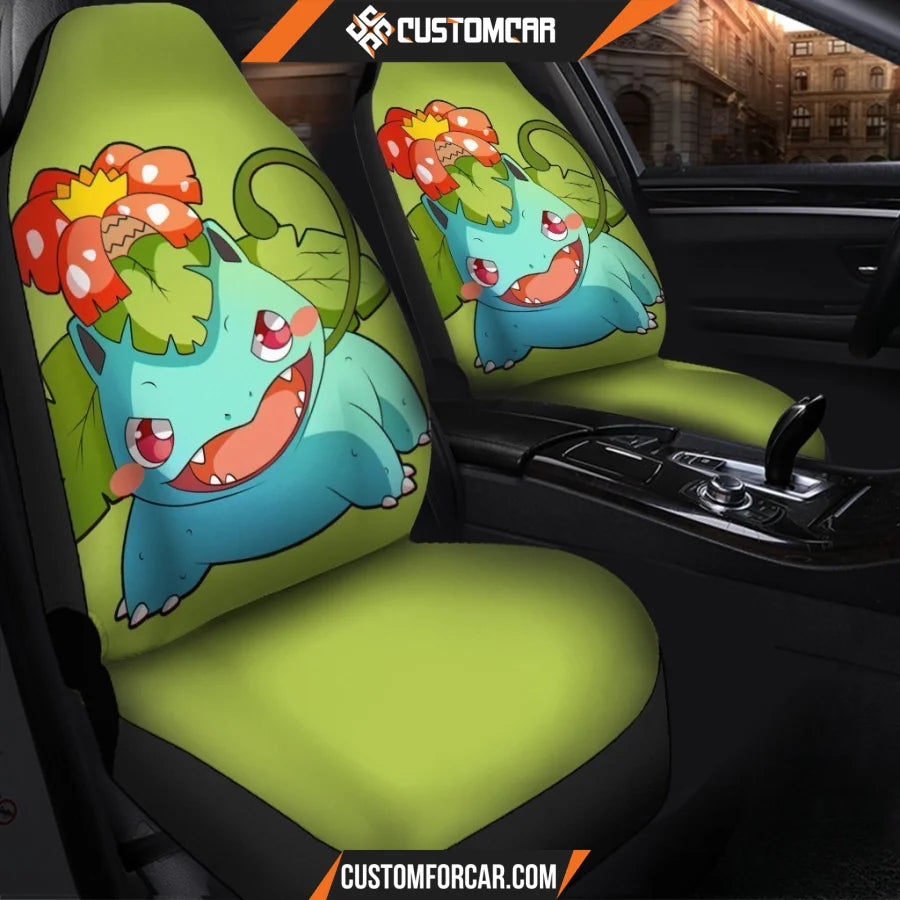 Venusaur Pokemon Chibi Car Seat Covers - Car Seat Covers - 