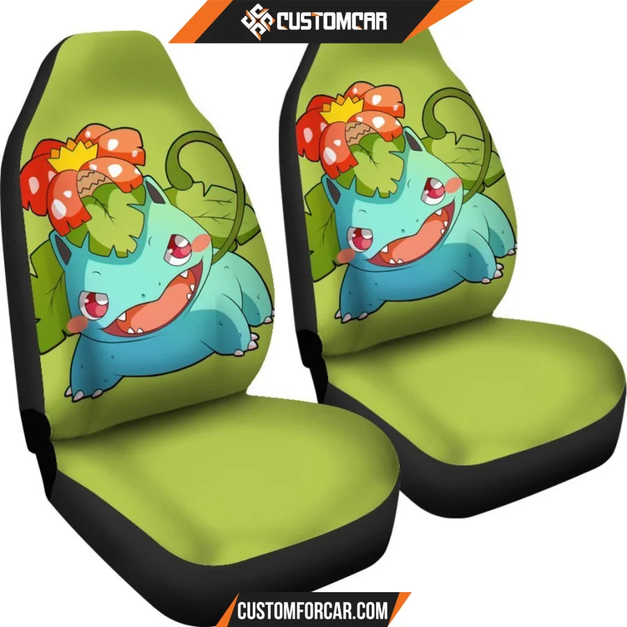 Venusaur Pokemon Chibi Car Seat Covers - Car Seat Covers - 