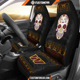 Washington Commanders American Football Club Skull Car Seat
