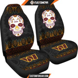 Washington Commanders American Football Club Skull Car Seat