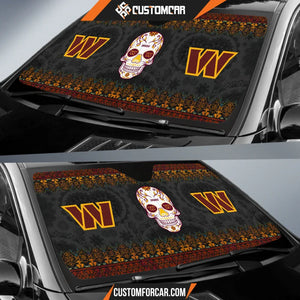 Washington Commanders American Football Club Skull Car Sun