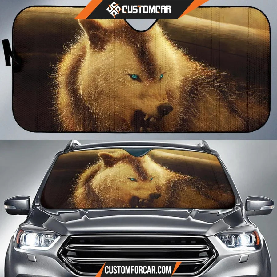 Werewolf Arctic Wolf Car Sun Shades Auto