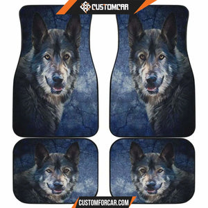 Wild Wolf Front And Back Car Mats Car Accessorries 