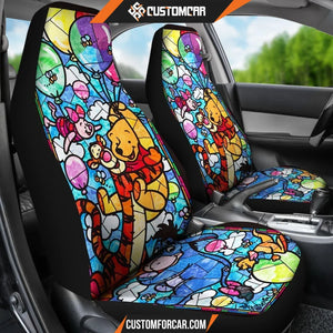 Winnie The Pooh Glass Cartoon Car Seat Covers - Car Seat 