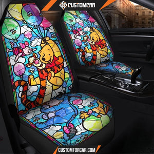 Winnie The Pooh Glass Cartoon Car Seat Covers - Car Seat 