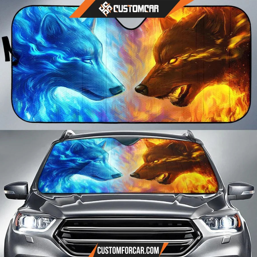 Wolf Ice And Fire Auto Sun Shades