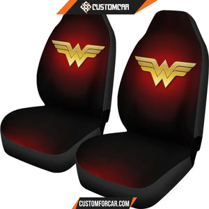 Wonder Woman Logo Car Seat Covers Movie Car Decor R031308 - 