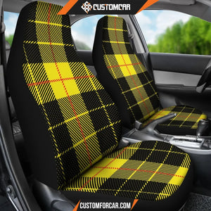 Yellow Tartan Passion Car Seat Covers DECORINCAR