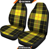 Yellow Tartan Passion Car Seat Covers DECORINCAR