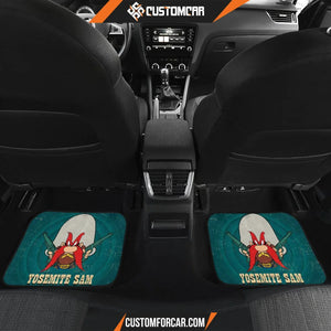 Yosemite Sam Back Off Car Floor Mats Looney Tunes Cartoon 