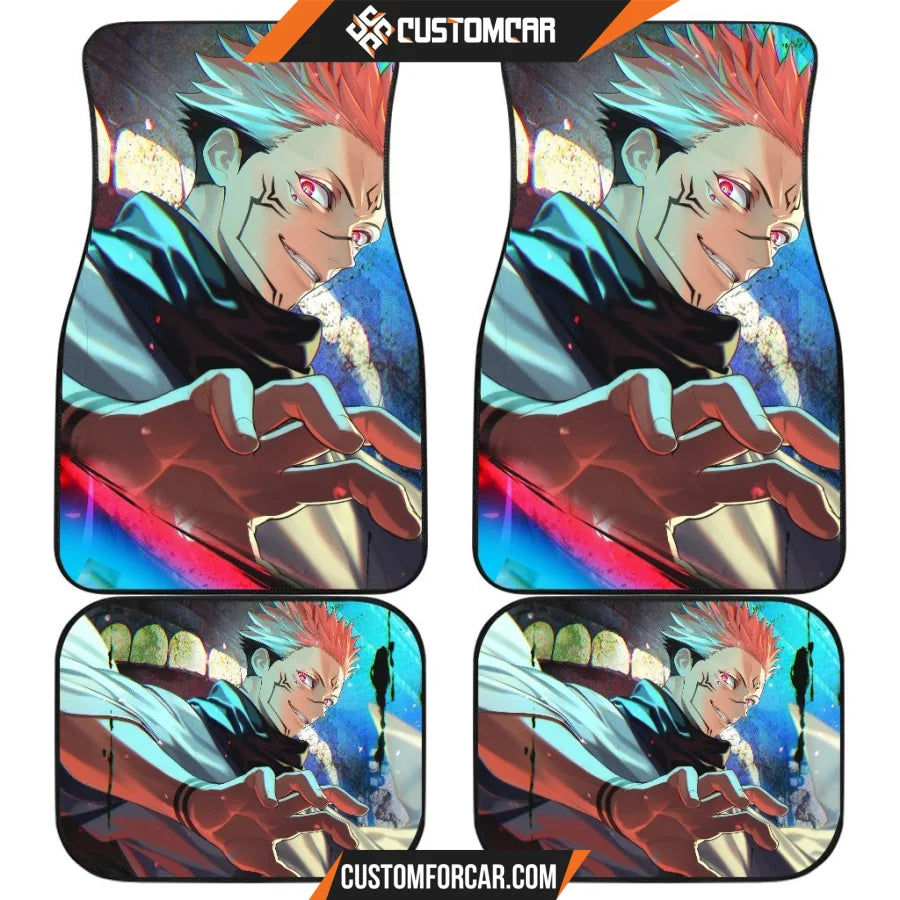 Yuji Itadori Anime Car Floor Mats Jujutsu KaiSen Anime Car 