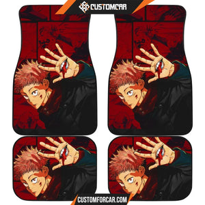 Yuji Itadori Car Floor Mats Jujutsu Kai Sen Anime Fan Car 