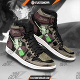 Yuno JD Sneakers Black Clover Custom Anime Shoes