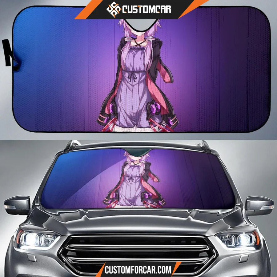 Yuzuki Yukari Anime Girl Car Sun Shades Anime Car Decor 2021