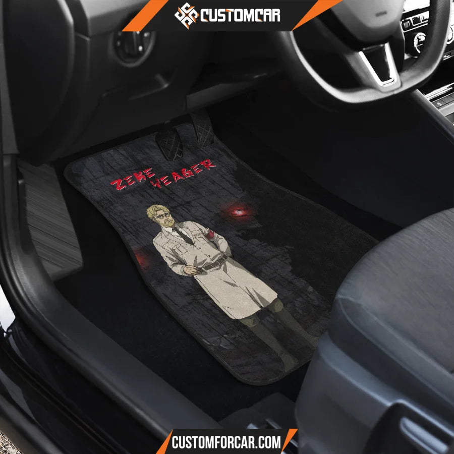 Zeke Yeager Attack On Titan Car Floor Mats Anime Car
