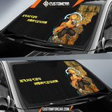 Zenitsu Agatsuma Demon Slayer Car Sun Shade Anime Car