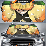 Zenitsu Agatsuma Demon Slayer Car Sun Shade Auto Shades