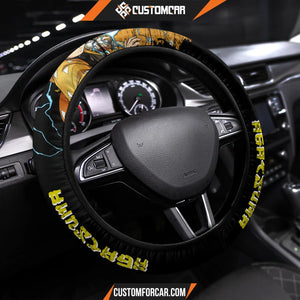 Zenitsu Agatsuma Demon Slayer Steering Wheel Cover Anime Car
