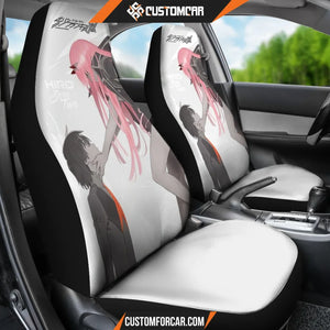 Zero Two Hiro Anime Car Seat Covers Decor In Car DECORINCAR