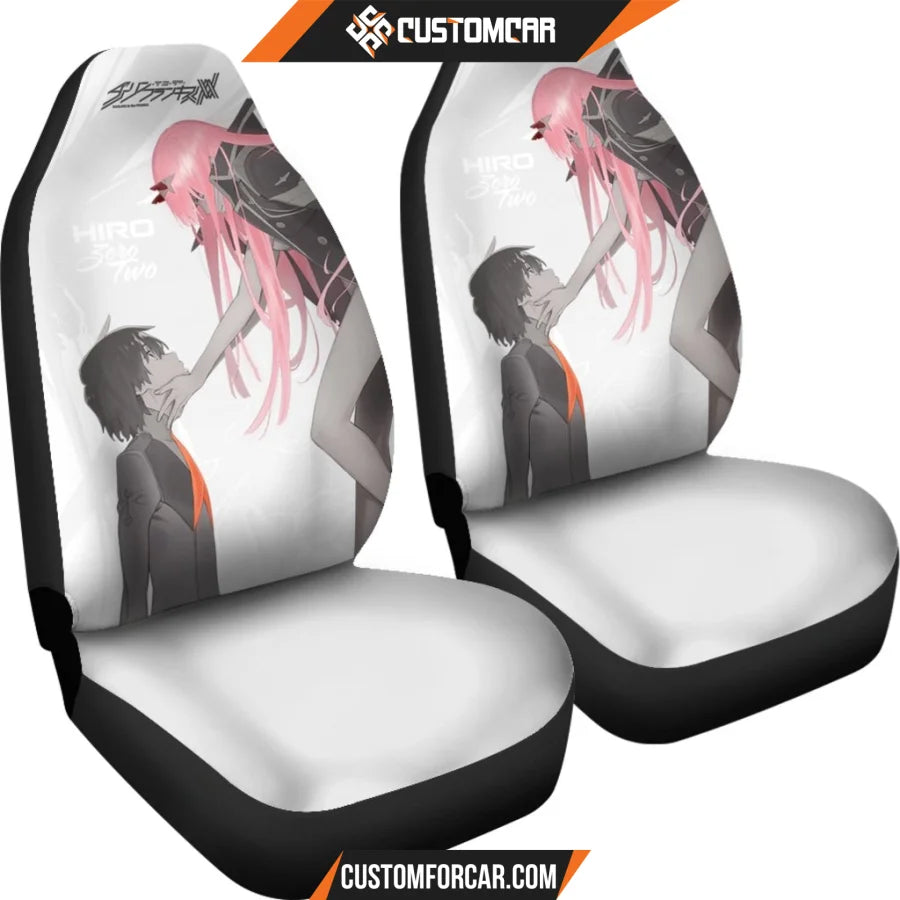 Zero Two Hiro Anime Car Seat Covers Decor In Car DECORINCAR